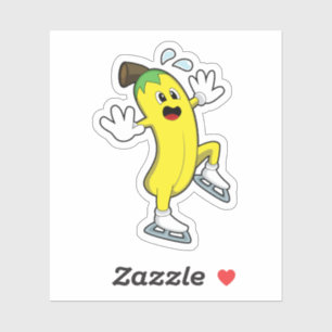 バナナアットアイススケートで滑るとアイススケート.PNG シール