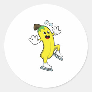 バナナアットアイススケートで滑るとアイススケート.PNG ラウンドシール