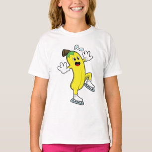 バナナアットアイススケートで滑るとアイススケート.PNG Tシャツ