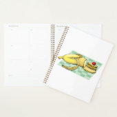 バナナアンドパンケーキ朝食おもしろい食べ物 プランナー手帳 (ディスプレー)