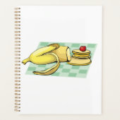 バナナアンドパンケーキ朝食おもしろい食べ物 プランナー手帳 (正面)