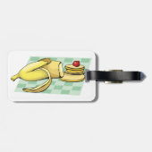 バナナアンドパンケーキ朝食おもしろい食べ物 ラゲッジタグ (裏面横)