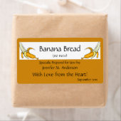 バナナイエローフレームバナナズ自家製フード ラベル (インサイチュ)