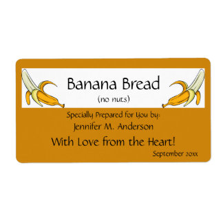 バナナイエローフレームバナナズ自家製フード ラベル