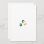 バナナイエロー、ダークブルーグリーン、装飾的 シーズンカード (正面/裏面)