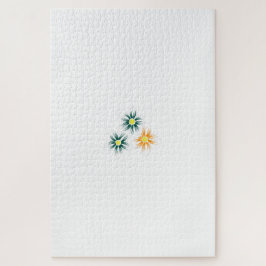 バナナイエロー、ダークブルーグリーン、装飾 ジグソーパズル