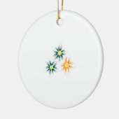 バナナイエロー、ダークブルーグリーン、装飾 セラミックオーナメント (左)