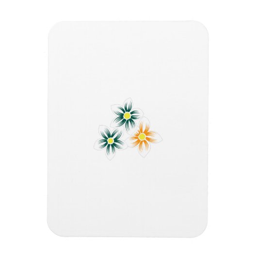 バナナイエロー、ダークブルーグリーン、装飾 マグネット (縦)