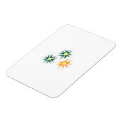 バナナイエロー、ダークブルーグリーン、装飾 マグネット (左側)