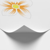 バナナイエロー、ダークブルーグリーン、装飾 ラッピングペーパー (角)