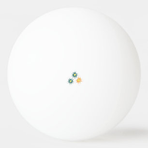 バナナイエロー、ダークブルーグリーン、装飾 卓球ボール