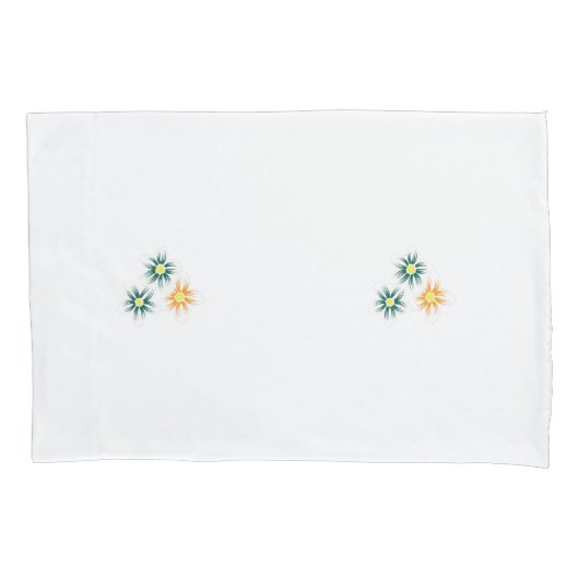 バナナイエロー、ダークブルーグリーン、装飾 枕カバー (正面)