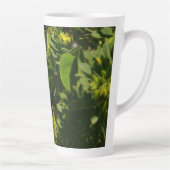 バナナイ食べト鳥の熱帯写真 カフェラテマグ (右)