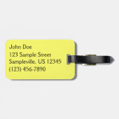 バナナイ食べト鳥の熱帯写真 ラゲッジタグ (裏面横)