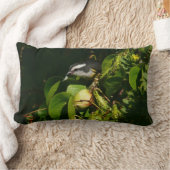 バナナイ食べト鳥の熱帯写真 ランバークッション (ブランケット)