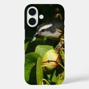 バナナイ食べト鳥の熱帯写真 iPhone 16ケース