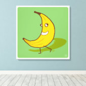 バナナウォーク話さない キャンバスプリント (インサイチュ (ウッドフロア))