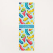 バナナウォーターカラフルパタパーソナライズされたーン ヨガマット (正面)