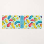 バナナウォーターカラフルパタパーソナライズされたーン ヨガマット (正面(横))