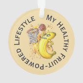 バナナエナジースラムダンクフルーティニタリカル文字🍌 オーナメント (裏面)