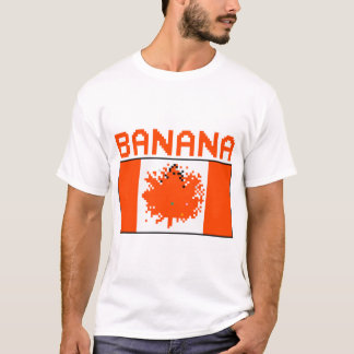 バナナカナダプレイスフラグミームシャツ Tシャツ