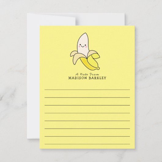 バナナキッドのかわいいかわいいフラットカード サンキューカード (正面)