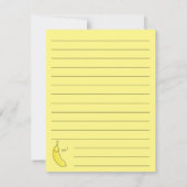 バナナキッドのかわいいかわいいフラットカード サンキューカード (裏面)