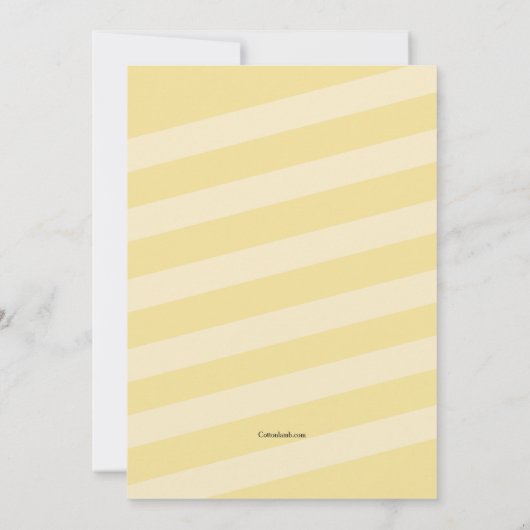 バナナキャラクター誕生パーティーの招待 招待状 (裏面)