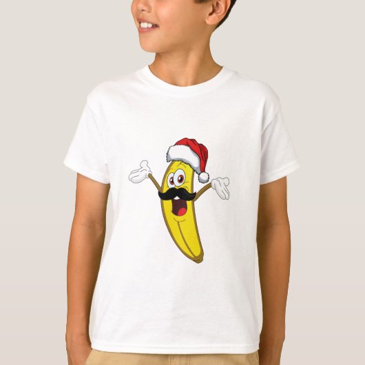 バナナクリおもしろいスマス Tシャツ (正面)