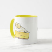 バナナクリームクレームパイスライスベーキングイエロー マグカップ (正面左)