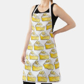バナナクリームパイスライス南ダイナーデザート エプロン (インサイチュ)