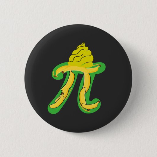 バナナクリームパイパイ誕生日 缶バッジ (正面)