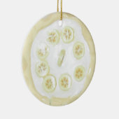 バナナクリームパイフードデザート セラミックオーナメント (右)