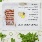 バナナクルミパンレシピ キッチンタオル (折り畳み)