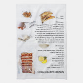 バナナクルミパンレシピ キッチンタオル (縦)