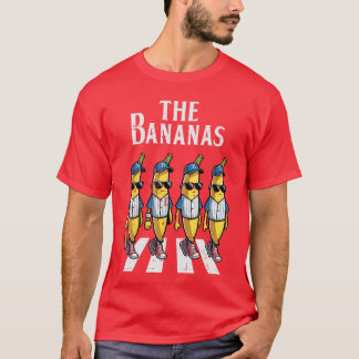 バナナクロッシング 楽しいフルーツのミーム パロディ メンズ Tシャツ