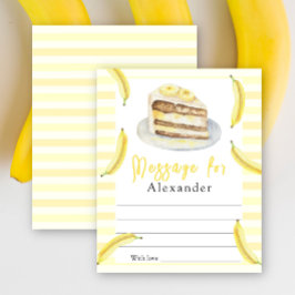 バナナケーキタイムカプセルメッセージ