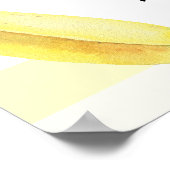 バナナケーキファースト誕生日マイルストーン誕生日 ポスター (角)