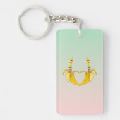 バナナゲイプライドフリーダムハート キーホルダー (正面)