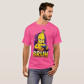 バナナゲーマーの面白いミーム コントローラー ゲーミング ユーモア Tシャツ (正面フル)