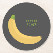 バナナコースター ラウンドペーパーコースター (正面)