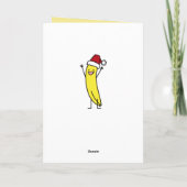 バナナサンタ祝ハットと応援クリスマ シーズンカード (裏面)