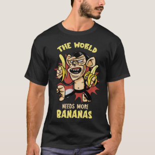 バナナザワールドニーズビーガンフードサマーフルーチバナ Tシャツ