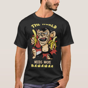バナナザワールドニーズビーガンフードサマーフルーチバナ Tシャツ