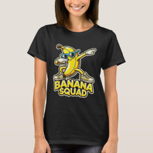 バナナスクーおもしろいドビーバナナフード&ダブファンキー Tシャツ
