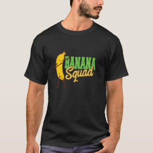 バナナススクワッドダビングフルーツビーガンおもしろいベジタリアン Tシャツ