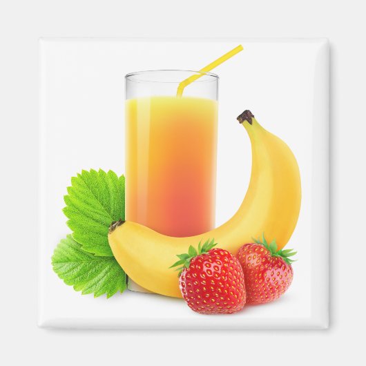 バナナストロベリーシェイク マグネット (正面)