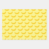 バナナストロベリースイカおもしろいの果柄 ラッピングペーパーシート (正面)