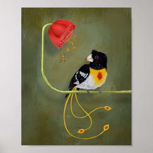 バナナスパイダー付き赤斑黄焼き鳥 ポスター (正面)