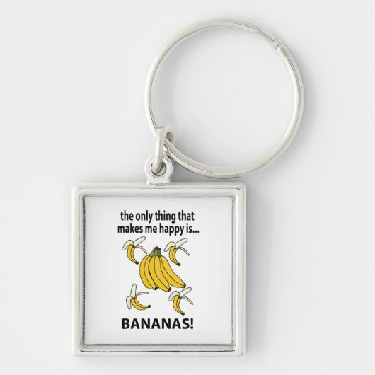 バナナスフルーツバおもしろいナナ キーホルダー (正面)